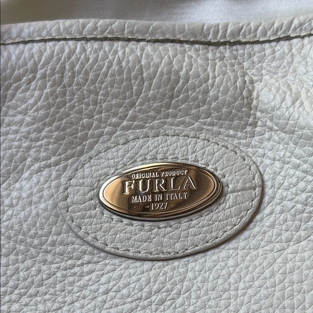 Furla Women’s Off-White Leather Tote